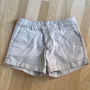 Banana Republic Cream Cuffed Chino Shorts